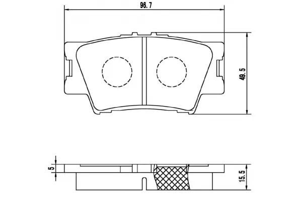 Bremsbelagsatz, Scheibenbremse MAPCO 6890