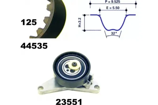 Zahnriemensatz MAPCO 73535 Bild Zahnriemensatz MAPCO 73535