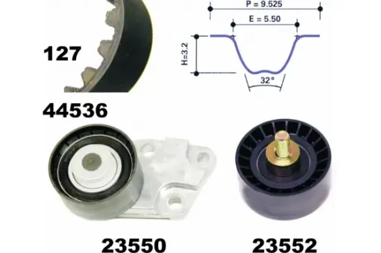 Zahnriemensatz MAPCO 73536 Bild Zahnriemensatz MAPCO 73536