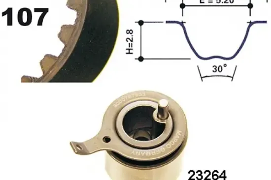 Zahnriemensatz MAPCO 73537 Bild Zahnriemensatz MAPCO 73537