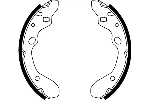 Bremsbackensatz Hinterachse MAPCO 8512