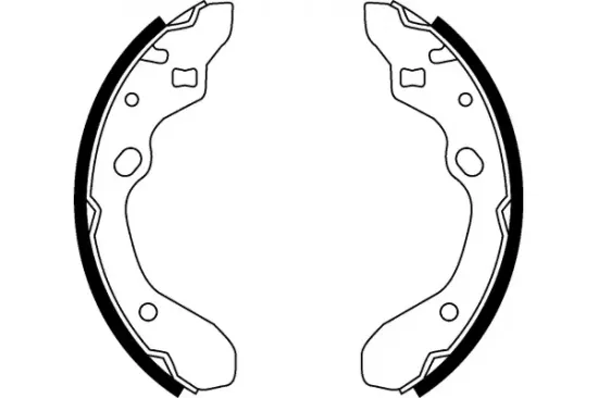 Bremsbackensatz Hinterachse MAPCO 8512 Bild Bremsbackensatz Hinterachse MAPCO 8512