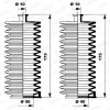 Faltenbalgsatz, Lenkung Vorderachse links Vorderachse rechts MOOG K150005 Bild Faltenbalgsatz, Lenkung Vorderachse links Vorderachse rechts MOOG K150005