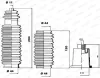 Faltenbalgsatz, Lenkung Vorderachse links Vorderachse rechts MOOG K150043 Bild Faltenbalgsatz, Lenkung Vorderachse links Vorderachse rechts MOOG K150043