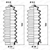Faltenbalgsatz, Lenkung Vorderachse links Vorderachse rechts MOOG K150051 Bild Faltenbalgsatz, Lenkung Vorderachse links Vorderachse rechts MOOG K150051