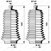 Faltenbalgsatz, Lenkung Vorderachse links Vorderachse rechts MOOG K150133 Bild Faltenbalgsatz, Lenkung Vorderachse links Vorderachse rechts MOOG K150133