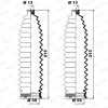 Faltenbalgsatz, Lenkung Vorderachse links Vorderachse rechts MOOG K150228 Bild Faltenbalgsatz, Lenkung Vorderachse links Vorderachse rechts MOOG K150228