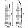Faltenbalgsatz, Lenkung Vorderachse links Vorderachse rechts MOOG K150265 Bild Faltenbalgsatz, Lenkung Vorderachse links Vorderachse rechts MOOG K150265