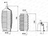 Faltenbalgsatz, Lenkung Vorderachse links Vorderachse rechts MOOG K150266 Bild Faltenbalgsatz, Lenkung Vorderachse links Vorderachse rechts MOOG K150266