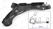 Lenker, Radaufhängung Vorderachse rechts MOOG PE-WP-18158