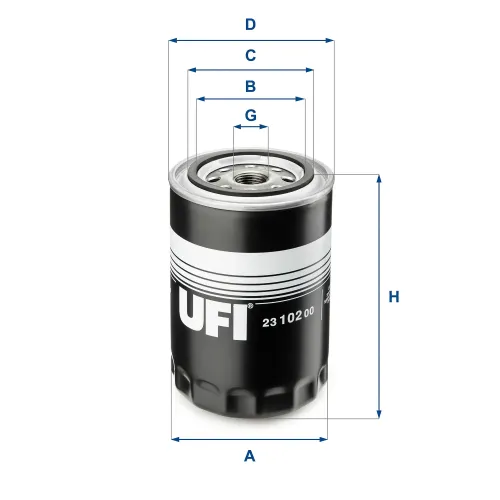 Ölfilter UFI 23.102.00 Bild Ölfilter UFI 23.102.00