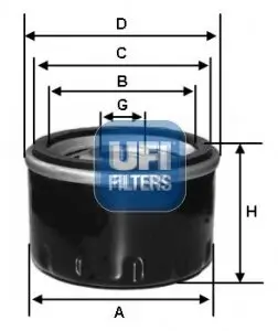 Ölfilter UFI 23.496.00 Bild Ölfilter UFI 23.496.00