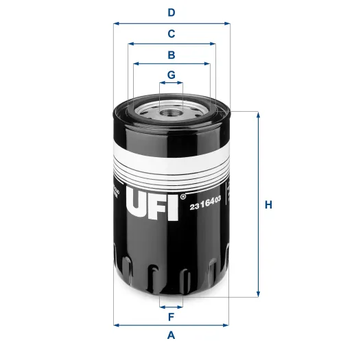 Ölfilter UFI 23.164.03 Bild Ölfilter UFI 23.164.03