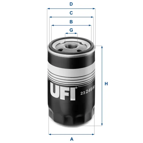 Ölfilter UFI 23.249.00 Bild Ölfilter UFI 23.249.00