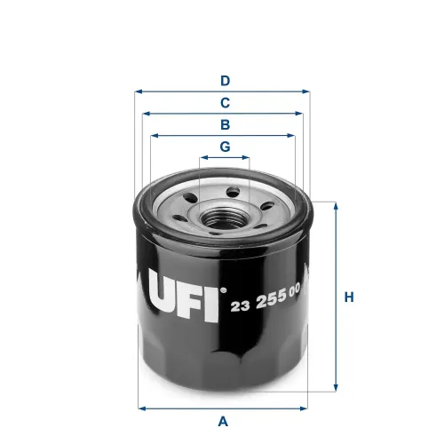 Ölfilter UFI 23.255.00 Bild Ölfilter UFI 23.255.00