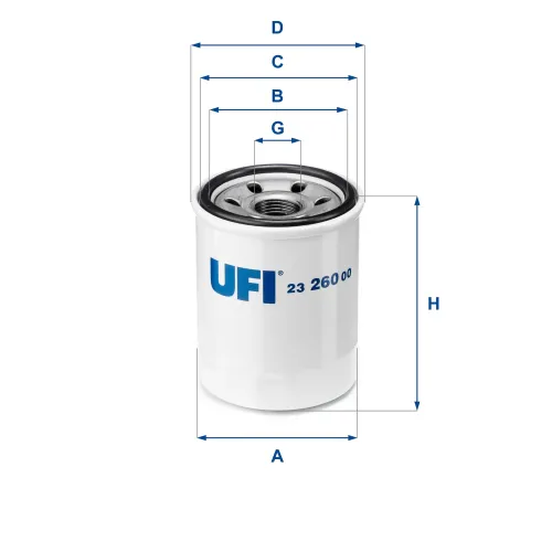 Ölfilter UFI 23.260.00 Bild Ölfilter UFI 23.260.00