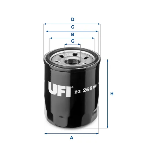Ölfilter UFI 23.265.00 Bild Ölfilter UFI 23.265.00