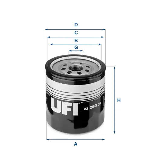 Ölfilter UFI 23.280.00 Bild Ölfilter UFI 23.280.00