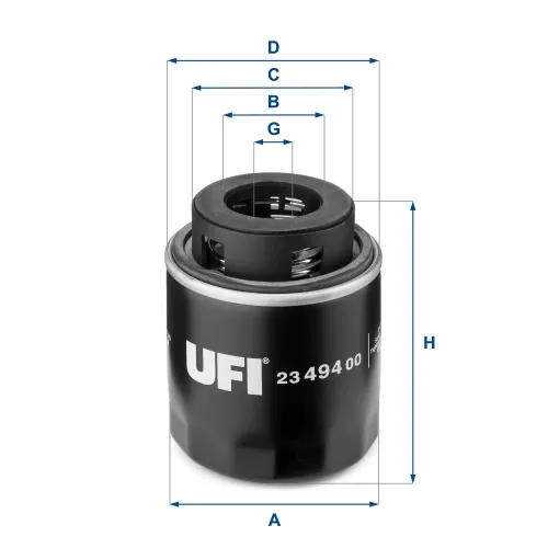Ölfilter UFI 23.494.00 Bild Ölfilter UFI 23.494.00