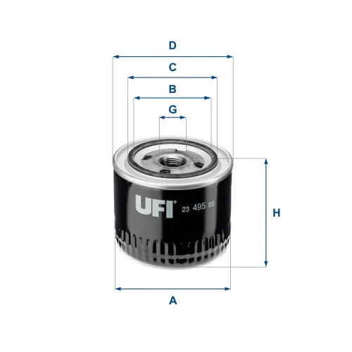 Ölfilter UFI 23.495.00 Bild Ölfilter UFI 23.495.00