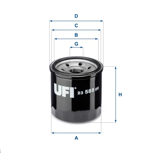 Ölfilter UFI 23.585.00 Bild Ölfilter UFI 23.585.00