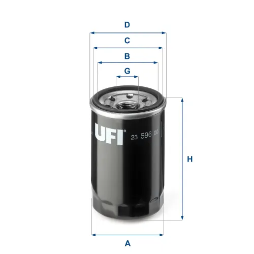 Ölfilter UFI 23.596.00 Bild Ölfilter UFI 23.596.00