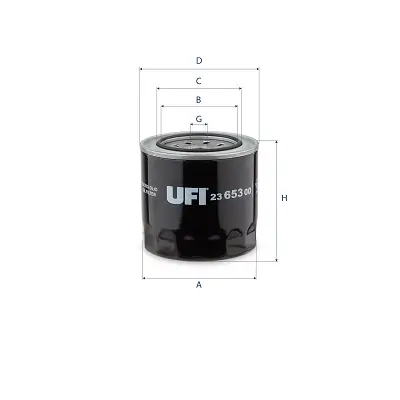 Ölfilter UFI 23.653.00 Bild Ölfilter UFI 23.653.00