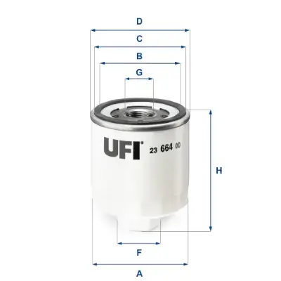 Ölfilter UFI 23.664.00 Bild Ölfilter UFI 23.664.00