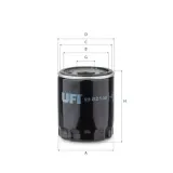 Ölfilter UFI 23.821.00