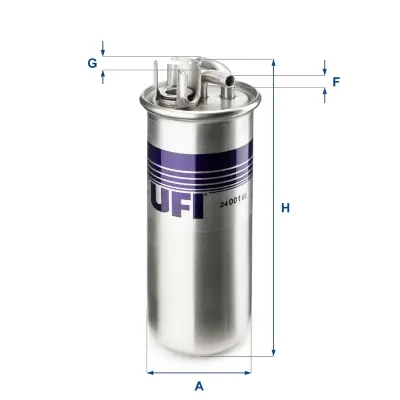 Kraftstofffilter UFI 24.001.00