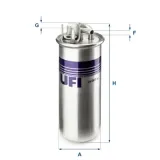 Kraftstofffilter UFI 24.001.00