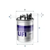 Kraftstofffilter UFI 24.003.00