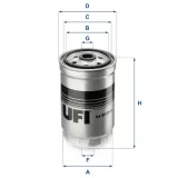 Kraftstofffilter UFI 24.012.00