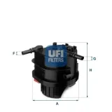 Kraftstofffilter UFI 24.015.00