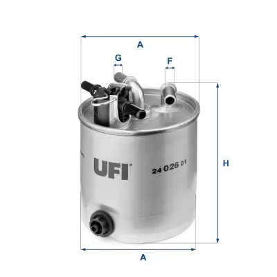Kraftstofffilter UFI 24.026.01 Bild Kraftstofffilter UFI 24.026.01