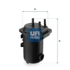 Kraftstofffilter UFI 24.051.00