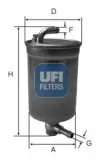 Kraftstofffilter UFI 24.072.00