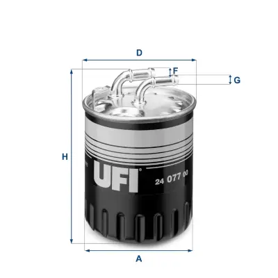Kraftstofffilter UFI 24.077.00