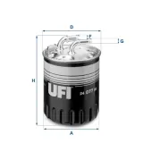 Kraftstofffilter UFI 24.077.00