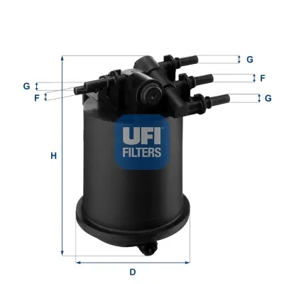 Kraftstofffilter UFI 24.086.00 Bild Kraftstofffilter UFI 24.086.00