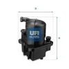 Kraftstofffilter UFI 24.087.00