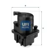 Kraftstofffilter UFI 24.088.00