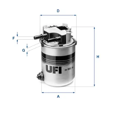 Kraftstofffilter UFI 24.095.04