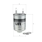 Kraftstofffilter UFI 24.113.00