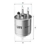 Kraftstofffilter UFI 24.114.00