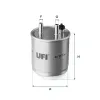 Kraftstofffilter UFI 24.117.00