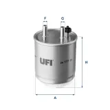Kraftstofffilter UFI 24.117.00