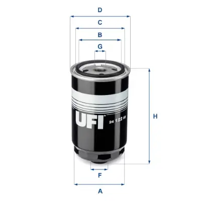 Kraftstofffilter UFI 24.122.00 Bild Kraftstofffilter UFI 24.122.00