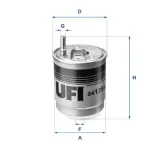 Kraftstofffilter UFI 24.129.00