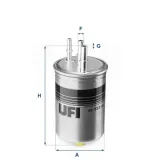 Kraftstofffilter UFI 24.133.00